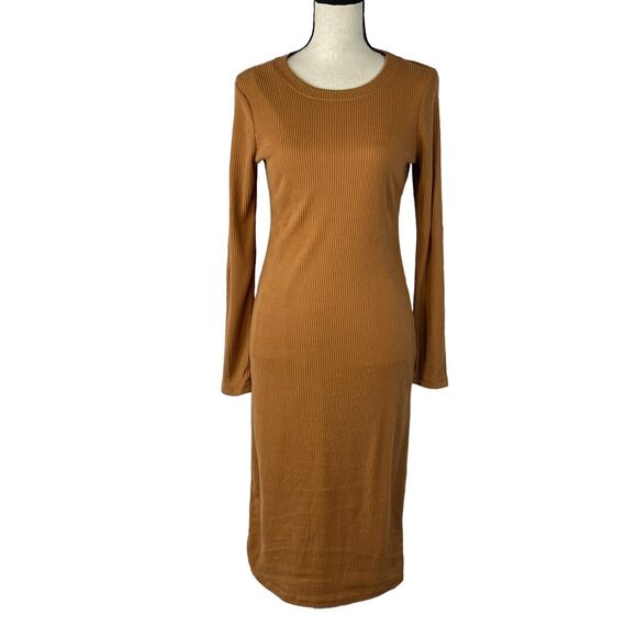 INC International Concepts Small Bodycon Sweater Dress Long Sleeve Stretch Midi - Picture 1 of 9